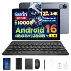Gemini P12 Android16 タブレット 12インチ Wi-Fiモデル Gemini AI 48GB+128GB 2TB拡張 2.4K 120Hz Widevine L1 キーボード付き 10000mAh 顔認識