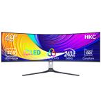HKC｜エイチケーシー ゲーミング液晶ディスプレイ(49型/ 曲面型/ OLED/ DQHD 5120×1440/ 240Hz/ 0.03ms)(ホワイト) GS49UK 返品種別A