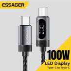 HUAWEI Essager Digital Dispaly USB C Cable For iPhone 16 15 Xiaomi Huawei 100W PD
