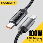 Samsung Essager 100W Type C To Type C Cable For iPhone 16 15 Samsung Huawei 5A PD F