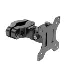 ACCURTEK 支柱取付けモニターアーム ポール取付け 17〜32インチ対応 耐荷重8kg 角度調節可能 VESA75／100 1画面