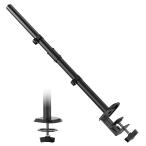 ACCURTEK モニターアーム用 支柱取付け ポールのみ ロングタイプ 長さ80cm クランプ式 グロメット式 ネジ固定 直径3.5cm