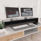 vidaXL モニタースタンド ブラック 100x24x13cm エンジニアリングウッド電子機器 ビデオ ビデオアクセサリ テレビ部品・アクセサリ 代引不可