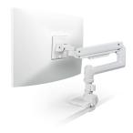 ELECOM エレコム モニターアーム 17~49インチ対応 耐荷重20kg ガススプリング式 VESA ロングアーム ワイドモニター対応 ホワイト DPA-