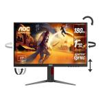 AOC ｜エーオーシー ゲーミング液晶ディスプレイ(27型/ Fast IPS/ FullHD 1920×1080/ 180Hz/ 1ms/ HDR10/ HDMI2.0/ DP1.4)(ブラック) 27G4/ 11 返品種別A
