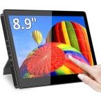 ミニ モニター 8 インチ タッチパネル FHD 1920x1200 小型モニター USB Type 画面 (ブラック, 8.9インチ)