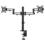 StarTech.com 液晶モニターアーム 2面対応 クランプ固定方式 水平可動式3関節アーム アルミ製 ARMDUAL3