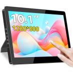 タッチモニター IPS 1280x800 小型USB-Cサブディスプレイ 10点タッチ HDMI VESA (ブラック, 10.1)