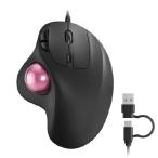 【並行輸入品】 Nulea M509 トラックボールマウス 有線 人間工学設計 親指コントロール 正確でスムーズなトラッキング 2イン1インターフェース (タイプA ＆