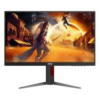 AOC エーオーシー ゲーミングモニター 23.8型/フルHD/FastIPS/HDR10/180Hz/1ms/ブラック&レッド 24G4/11 Black & Red(2620533)