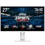 MSI ｜エムエスアイ ゲーミング液晶ディスプレイ(27型/ RAPID IPS/ FullHD 1920×1080/ 180Hz/ 1ms)(ホワイト) MAGシリーズ MAG-274PFW 返品種別A