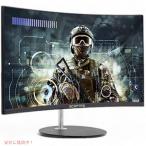 モニター 【並行輸入品】Scepter Curved 24インチ 75Hz プロフェッショナル モニター 1080p 内蔵スピーカー、マシン ブラック