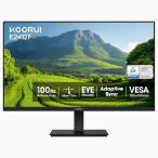 KOORUI 23.8インチコンピューターモニター、FHD 1080P VAデスクトップディスプレイ、75HZ超薄型ベゼル/アイケア/人間工学的傾斜、PC用HDMI VGAポートLE_並行輸入