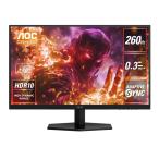 AOC Q27G42ZE/11 ゲーミング液晶ディスプレイ 27型/2560×1440/HDMI、DisplayPort/ブラック/スピーカー：なし/260Hz