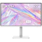 MSI ｜エムエスアイ 液晶ディスプレイ(27型/ IPS/ WQHD 2560 × 1440/ 144Hz/ 1ms)(ホワイト) PRO MAXシリーズ PRO-MAX-271QPHW-E14 返品種別A