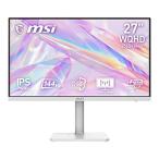 MSI (エムエスアイ) USB-C接続 PCモニター ホワイト PRO MAX 271QPHW E14 ［27型 /WQHD(2560×1440） /ワイド /144Hz］