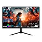 JAPANNEXT ゲーミング液晶ディスプレイ(31.5型/VA/4K UHD 3840×2160/160Hz/1ms/HDR10/HDMI2.1)(ブラック)JN-315V160UR-HSP 返品種別A