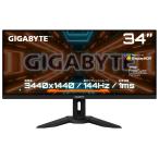 GIGA-BYTE GIGABYTE ゲーミング液晶ディスプレイ(34型/IPS/UWQHD 3440×1440/144Hz/1ms/HDR400/HDMI2.0)(ブラック) M34WQ M34WQ 返品種別B