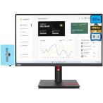 Lenovo ThinkVision T23i-30 Monitor 63B2MAT6US Bundle with Docztorm Dock, 23" FHD IPS (1920x1080) 60 Hz Display, HDMI, 1 DP, VESA Mount (100x100mm), Id