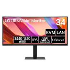LGエレクトロニクス LG USB-C対応 PCモニター UltraWide Monitor ［34型 / UWQHD(3440×1440) / ワイド / 曲面型 / 100Hz］ 34U650A-B