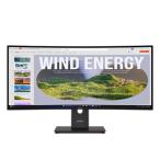 ThinkVision Lenovo レノボ ThinkVision T34WD-40 (34型ワイド液晶モニター/3440×1440/Type-C、DP、HDMI/スピーカー：なし/3年保証/チルト・回転・高さ） 64AEGAR1JP