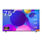 WIS ｜ウィズ 大型液晶ディスプレイ(75型/ IPS(ADS)/ 4K 3840×2160/ 60Hz/ 12ms)(ブラック) AS-M75 返品種別A