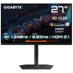GIGABYTE｜ギガバイト ゲーミング液晶ディスプレイ(27型/ OLED/ 4K UHD 3840×2160/ 240Hz/ 0.03ms)(ブラック) OLEDゲーミングモニター MO27U2 返品種別A