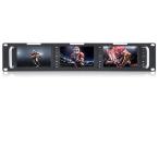 FEELWORLD T51 Triple 5 inch 2 RU Rackmount Monitor 800×480 Broadcast LCD Monitor with 3G-SDI HDMI AV Input and Output_並行輸入