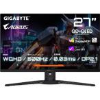 GIGA-BYTE FO27Q5P 27インチ WQHD(2560x1440) 有機EL ゲーミングモニター 500Hz 0.03ms DP2.1 UHBR20