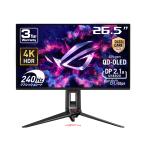 ASUS ゲーミング液晶ディスプレイ(26.5型/OLED/4K UHD 3840×2160/240Hz/0.03ms/HDR400/HDMI2.1/DP2.1)(ブラック) PGシリーズ PG27UCDM 返品種別A