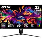 MSI MAG 321CUP QD-OLED 32インチ 3840 x 2160 (UHD) コンピューターモニター 165Hz 適応同期 HDMI DPポート VESAマウント可能 チルトスピーカー 0.03m_並行輸入