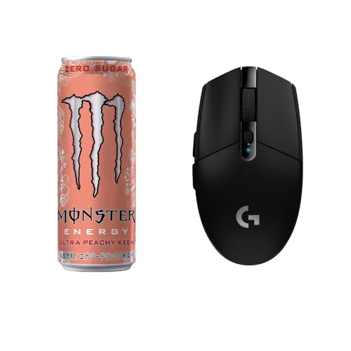 Logicool G 【Amazon.co.jp 限定】 Logicool G ロジクール G ゲーミングマウス ワイヤレス G304 + アサヒ飲料 モンスター ウルトラ ピーチーキーン 355ml×12本 [エナジードリンク] [0カロリー]