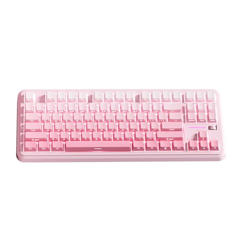 OUSEITECH ×MCHOSE K87S ゲーミングキーボード ワイヤレス トライモード 80%英語配列 0.125ms超低遅延 ホットスワップ8Kポーリング TKL 大容量10000mAhバッテリー SnapKey (SOCD)対応 ARGBバックライト eスポーツ向け 日本語ウェブドライバー対応 Win/Mac対応 (ピーチグラデーション)
