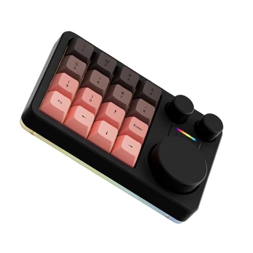 jklymm 16 キーを含むゲーマーおよびデザイナー向けキーボード 3 つのノブ 複数のシステムをサポートするカスタマイズ可能なマクロ 3 つのノブ コントローラー