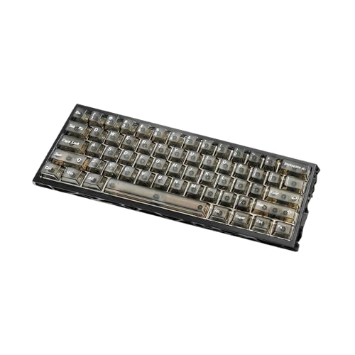 jklymm 中空アルミキーボードスイッチプログラマブルカラーバックライト付きコード付きカスタマイズ可能なタイピング中空キーボード