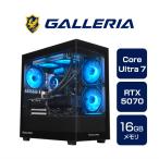 GALLERIA Core Ultra 7 265F 16GB RTX 5070 1TB FPC7M-R57