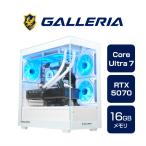 GALLERIA Core Ultra 7 265F 16GB RTX 5070 1TB FPC7M-R57