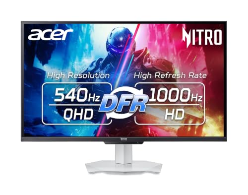 acer Nitro 27インチ WQHD ゲーミングモニター | 540Hz-1000Hz DFR 最大速度 | XV273U F5 XV273U F5wmiipprx