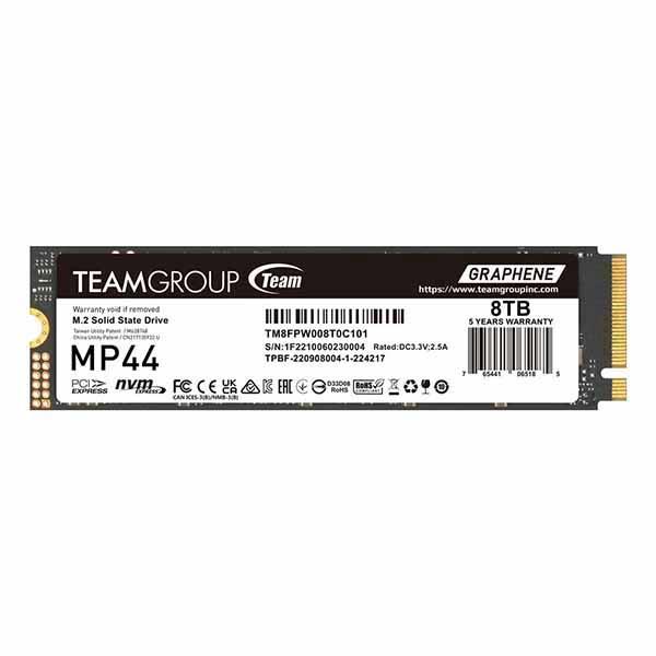 M.2 2280 NVMe 8TB｜TEAMGROUP TM8FPW008T0C101 650K/590K