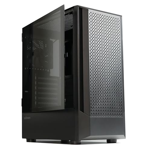 ZALMAN FIT ベーシック ATX ミッドタワー 、高風量メッシュパネル、120mm PWMファン1個、強化ガラス製サイドパネル、360mm AIOラジエーター、325mm GPU、最大6X 120mmファン、デスクトップコンピューターシャーシに対