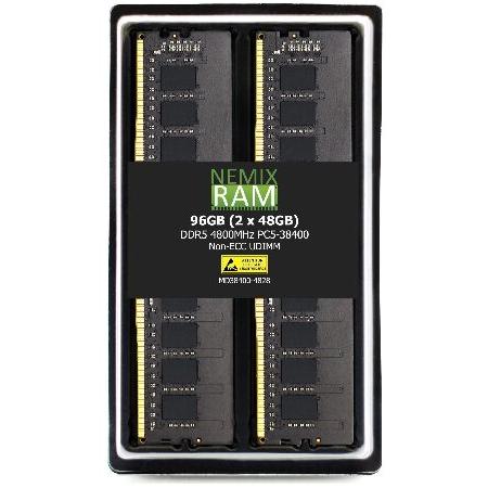 ASRock NEMIX RAM 96GB (2X48GB) DDR5 4800MHZ PC5-38400 NON-ECC UDIMM キット ASRock Z790 Lightning WIFIマザーボード対応