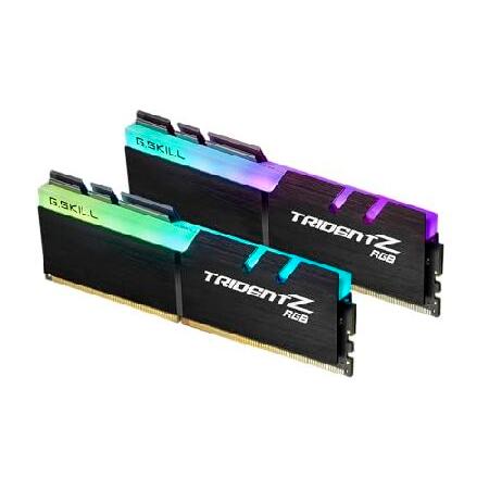G.Skill 64GB（2 x 32GB）TridentZ RGBシリーズDDR4 SDRAM 3600MHz PC4-28800 Intel XMP 2.0デスクトップメモリモデルF4-3600C18D-64GTZR