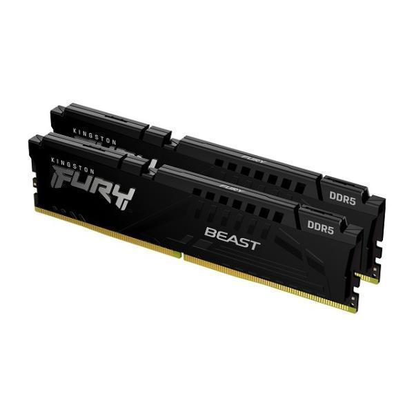 Kingston 【メーカー取り寄せ】キングストン FURY Beastシリーズ ブラック 32GB (16GB×2枚組） 5600MHz DDR5 CL40 DIMM (Kit of 2) 288pin ゲーミングメモリ KF556C40BBK2-32 kingston 増設メモリ 新生活 国内正規品 キャンセル不可