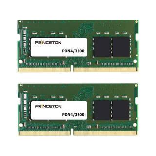 PRINCETON プリンストン ノートPC向けメモリ 64GB (32GB 2枚組) DDR4-3200 260PIN SODIMM PDN4/3200-32GX2