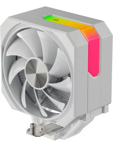 upHere CPUクーラーARGB PWMファン搭載 4本ヒートパイプ TDP230W サイドフロー型 cpu冷却 空冷 静音 AMD AM4 AM5/ Intel LGA 2011 2066(X79/X99マザーボード)ホワイト