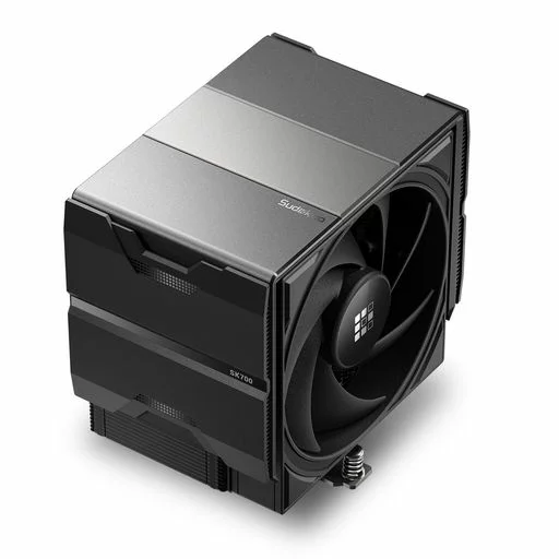 Sudokoo SK700AM5空冷クーラー:AM5専用7ヒートパイプCPUクーラー-ブラックシングルタワーPC冷却120mmFDBPWM静音ファン&Lレールロックマウント