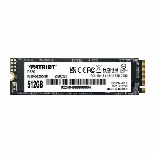 Patriot M.2 2280 NVMe 512GB｜Patriot P320 Internal - - - - P320P480GM28