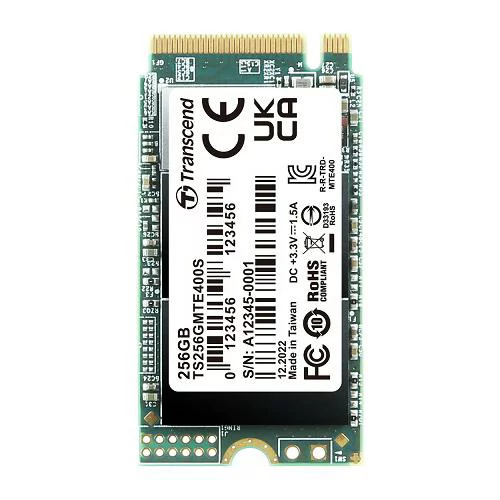 Timetec M.2 2242 NVMe 256GB｜Timetec Transcend TS256GMTE400S 3D DRAM-less Gen3x4