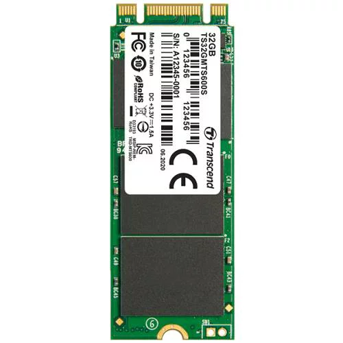 Transcend M.2 2260 SATA 32GB｜Transcend TS32GMTS600S B M Key MLC