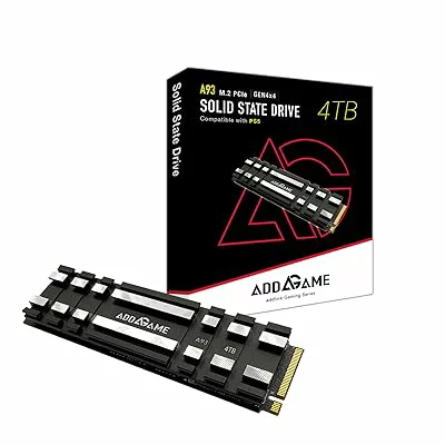 Sandisk M.2 2280 NVMe 4TB｜Sandisk 台湾製 Addgame A93 新型PS5 PS5動作確認済み ヒートシンク 一体型- TLC DRAMレス Gen4X4 メーカー5年